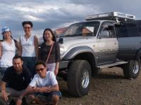Podailo se! Setkn s pan Myanga a jej rodinou pr kilometr ped Ulaan Baatarem.