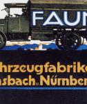 Ukázka barevného prospektu firmy Faun z dvacátých let.