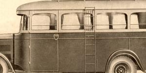 Autobus WIKOV pro 16 až 18 sedících osob. Vyobrazení je z původního továrního prospektu, vydaného v roce 1934.