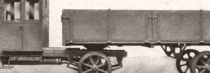 Retušovaná fotografie z dobového prospektu ukazuje jedno z pozdních provedení L&K typu 545 s nákladním návěsem systému Martin.