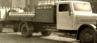 Speciální variantou byl valník pro dopravu konví s mlékem, doplněný vlečným vozem. Vyobrazení je z firemního prospektu, vydaného desátého ledna roku 1937.