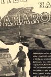 Stránka časopisu Auto č.4 / 1948, věnovaná Elstnerovu úspěšnému překonání Sahary v novém voze Aero Minor.