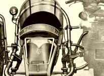 Prospektové vyobrazení sidecaru Favorit ve spojení s motocyklem Terrot.