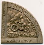Plaketa HCP Zlchovsk okruh 1931