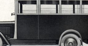 Autobus pro 10 osob na podvozku L&K – Škoda 125 v provedení z roku 1927.
