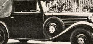 Stoewer R 140 Cabrio 1933 s nataženou střechou