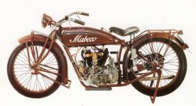 Mabeco model 1924 - retuovan snmek z katalogu expont nmeckho Motocyklovho musea na hrad Augustusbug.