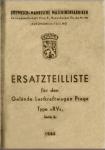Obálka katalogu náhradních dílů, vydaného v roce 1942, jak jinak - v německém jazyce.