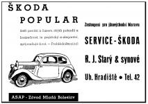 Reklama z roku 1937.