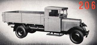 Valník Škoda 206 z roku 1932 - vyobrazení z prospektu (archiv Hošťálek)