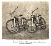 Ukázka plochodrážních mopedů z dobového tisku (archiv Hošťálek)