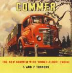 Titulní stránka prospektu na nový Commer s podpodlahovým motorem – prospekt byl vytisknut už v prosinci 1947.