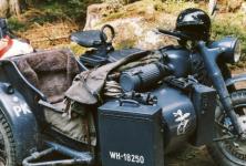 BMW R 75 Petra Holka z Jihoeskho motocyklovho musea v eskch Budjovicch.