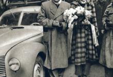 F.A.Elstner, jeho nová žena Anči a syn René v bezprostředně před startem jejich 