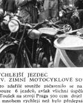 Motocykl Praga BD s originlnm sidecarem na obrzku z asopisu Letem svtem 1932