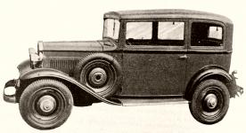 Prvn proveden vozu Walter Junior na obrzku z asopisu Auto 1932.