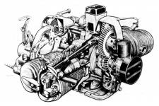 ez motorem BMW R 75 (typov oznaen 275) - vyobrazen z pruky